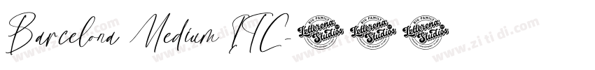 Barcelona Medium ITC字体转换